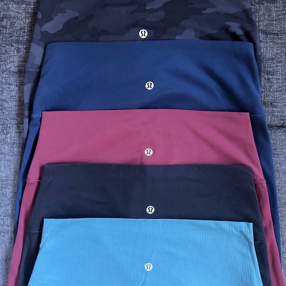Lululemon Align High Rise 28” Five Pair BUNDLE all size 10 - Picture 2 of 9